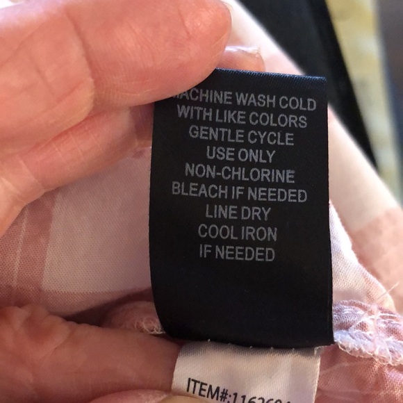 TORRID Dusty Pink and White Plaid Long Sleeve Babydoll Button Down Top Size 2 - Picture 10 of 10